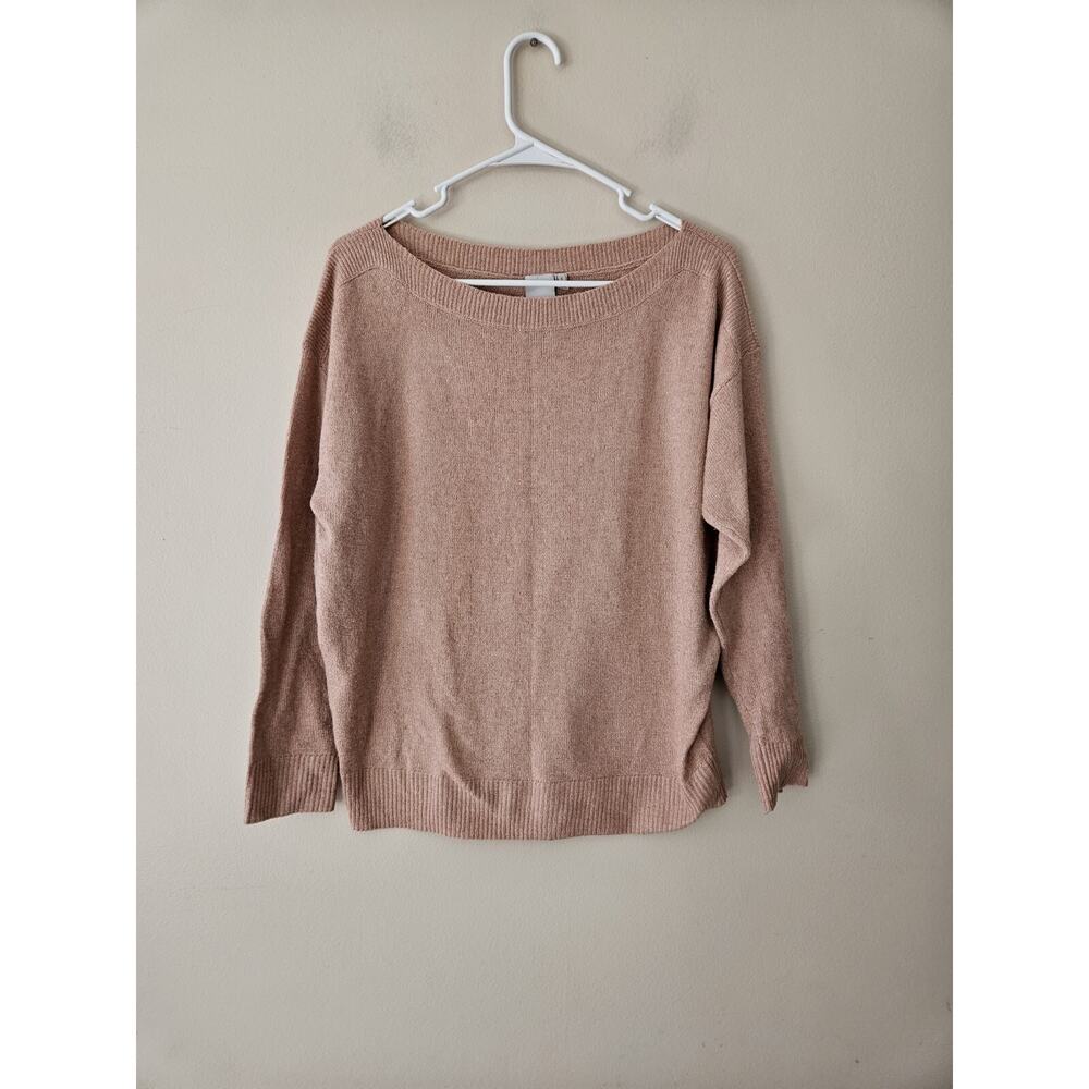 ICHI Womens Pink Round Neck Sweater Jumper Size Small